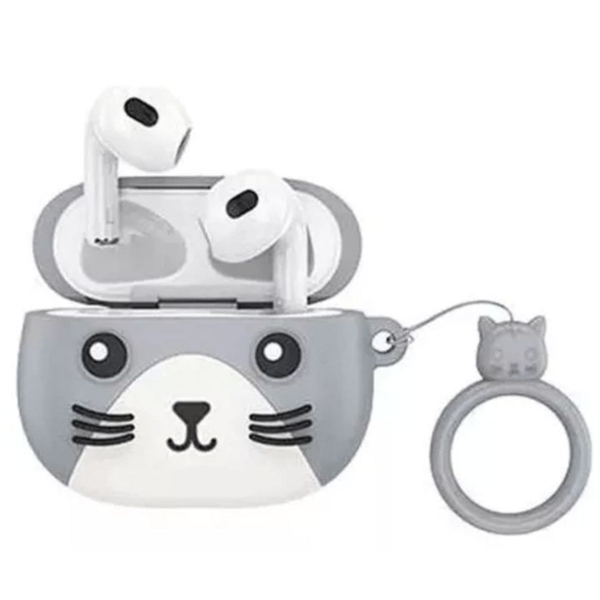 HOCO - Audifonos Inalámbricos Hoco Ew46 Con Funda Gato - gris