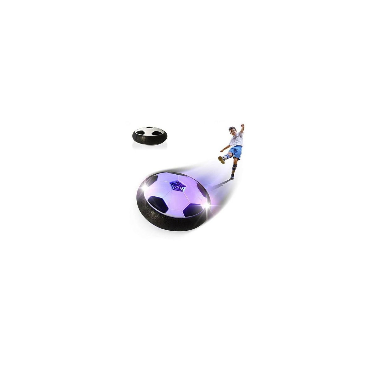GENERICO - Pelota de futbol flotante con luz led hoverball increible