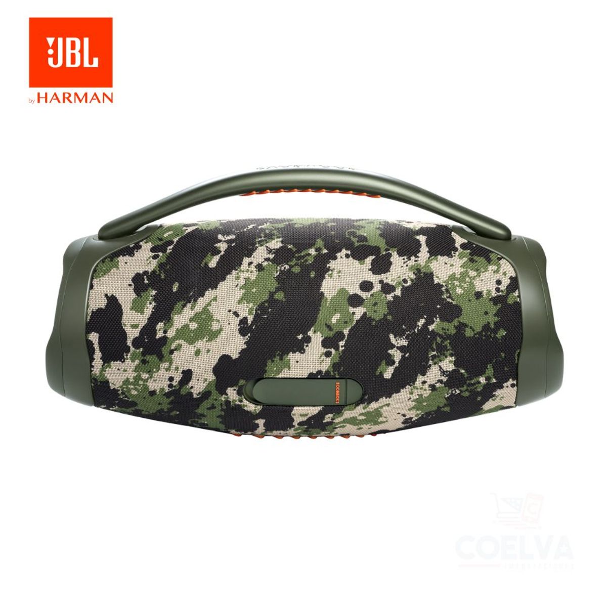 JBL - JBL BoomBox 3 Parlante Portátil Bluetooth Sonido Potente IPX7 - Camu