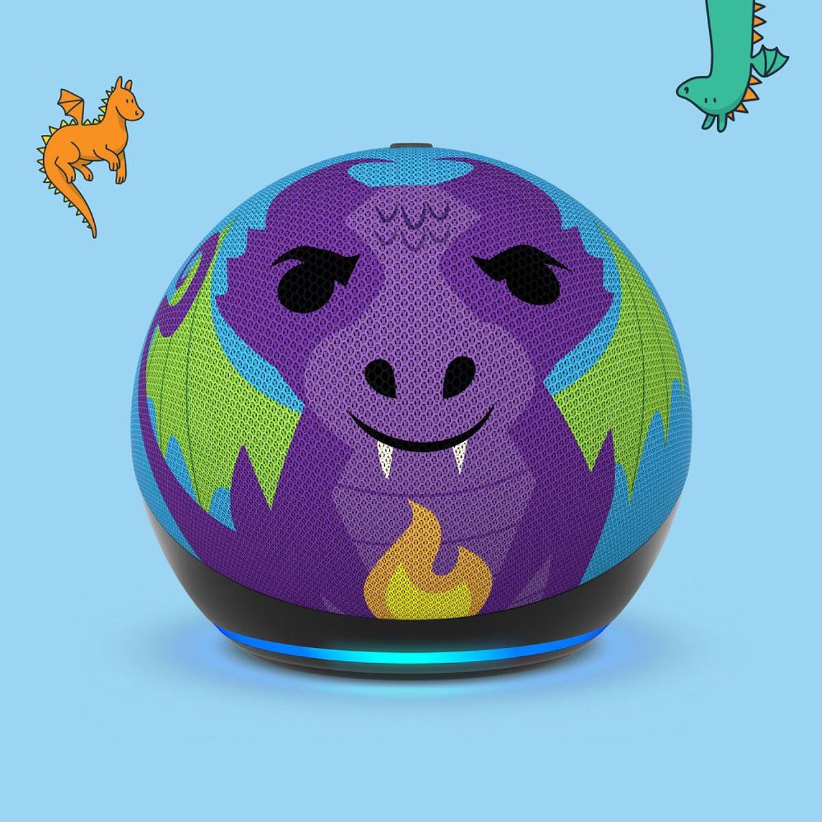 AMAZON - Echo Dot Kids 5th Gen con Alexa - Dragon - Parlante Inteligente
