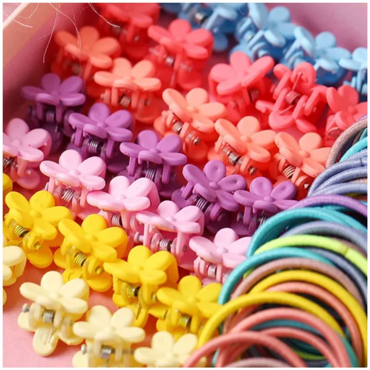 INSPIRA MARKET - Set de ganchitos piojito y ligas colets para el cabello