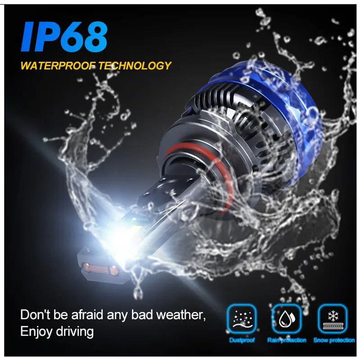 GENERICO - Kit Focos Led Carolyn L100 Original 9005 40000lm