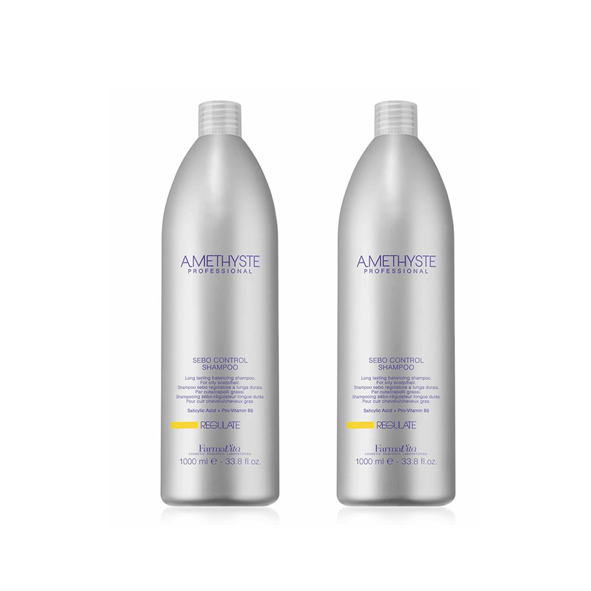 FARMAVITA - Amethyste Shampoo regulador de grasa 1000ml
