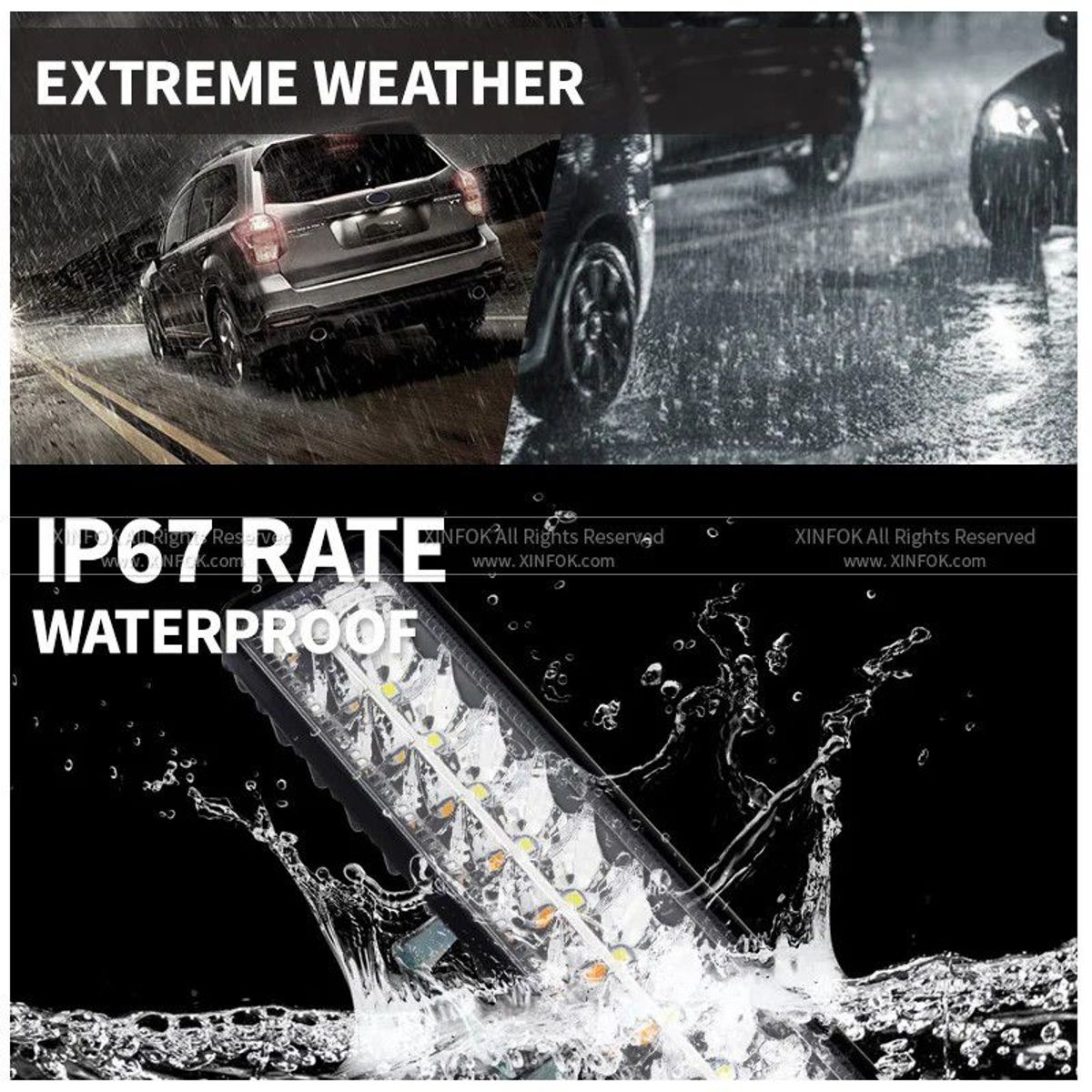 GENERICO - Barra Led Neblinero 36w Auto Camioneta Original Blancoambar