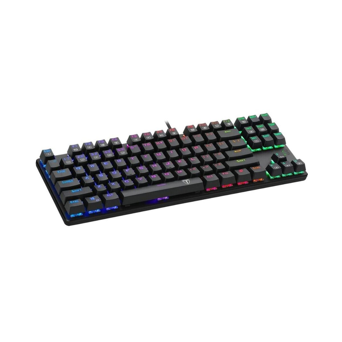 T-DAGGER - Teclado Gamer T-Dagger Arena Rainbow Spanish T-Tgk321-Br Black