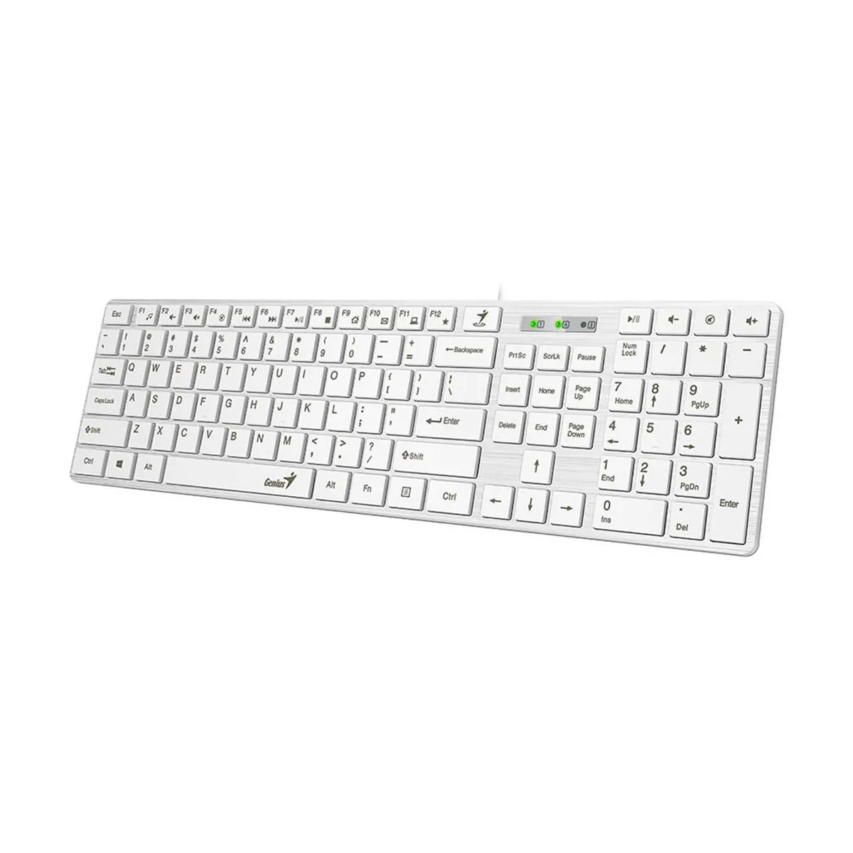 GENIUS - Teclado Genius Smarts Slimstar 126 Usb Multimedia Sp Black