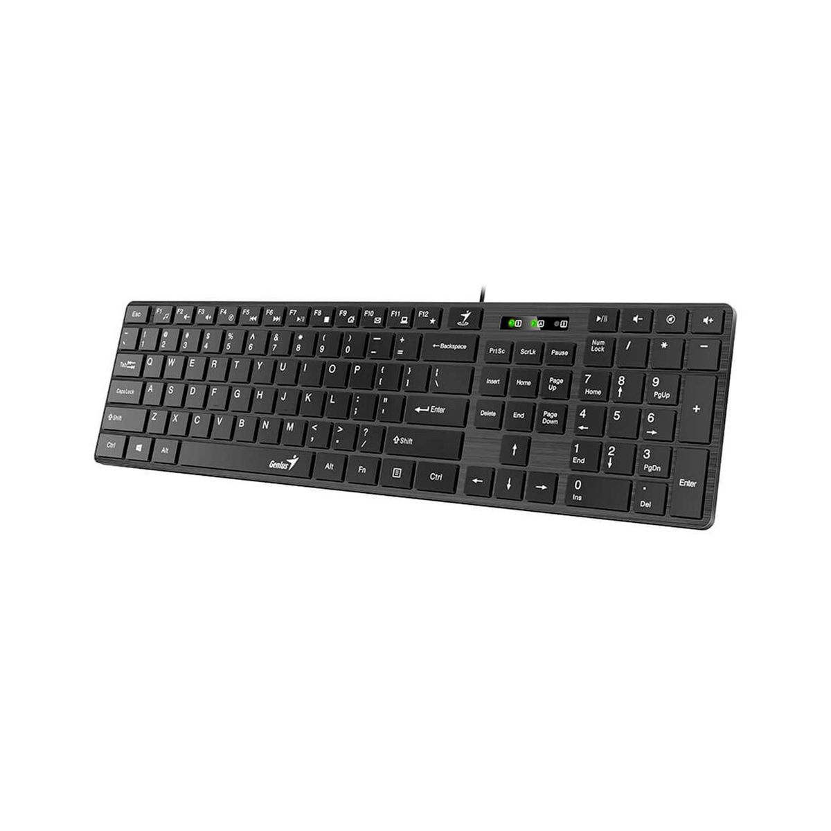 GENIUS - Teclado Genius Smarts Slimstar 126 Usb Multimedia Sp White