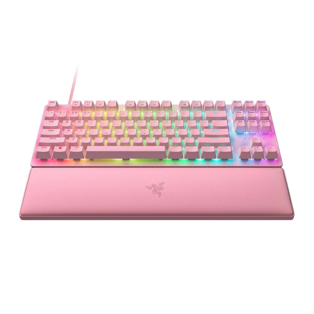 RAZER - Teclado Razer Huntsman V2 Tkl Opto Mechanical USB-C Switch Red Quartz