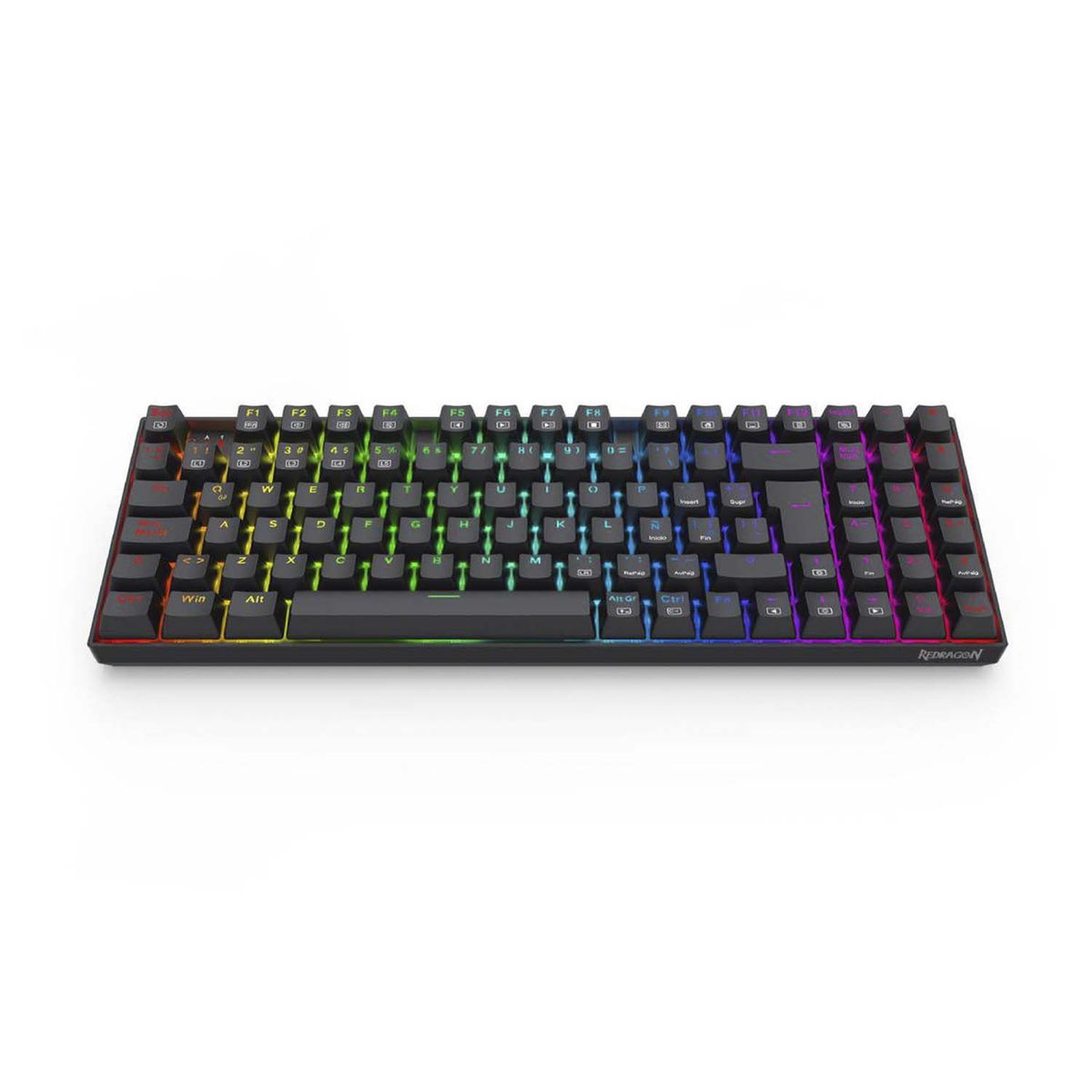 REDRAGON - Teclado Redragon Ziggs K669 Rgb Sp Spanish Red