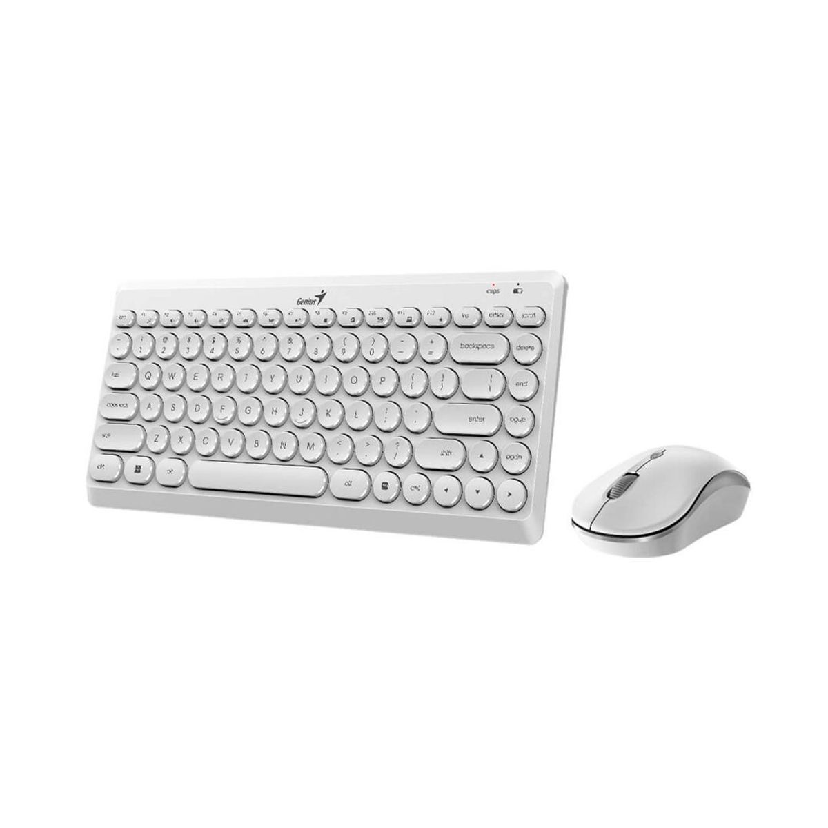 GENIUS - Teclado Genius+Mouse Luxemate Q8000 TKL Wireless Usb Sp White