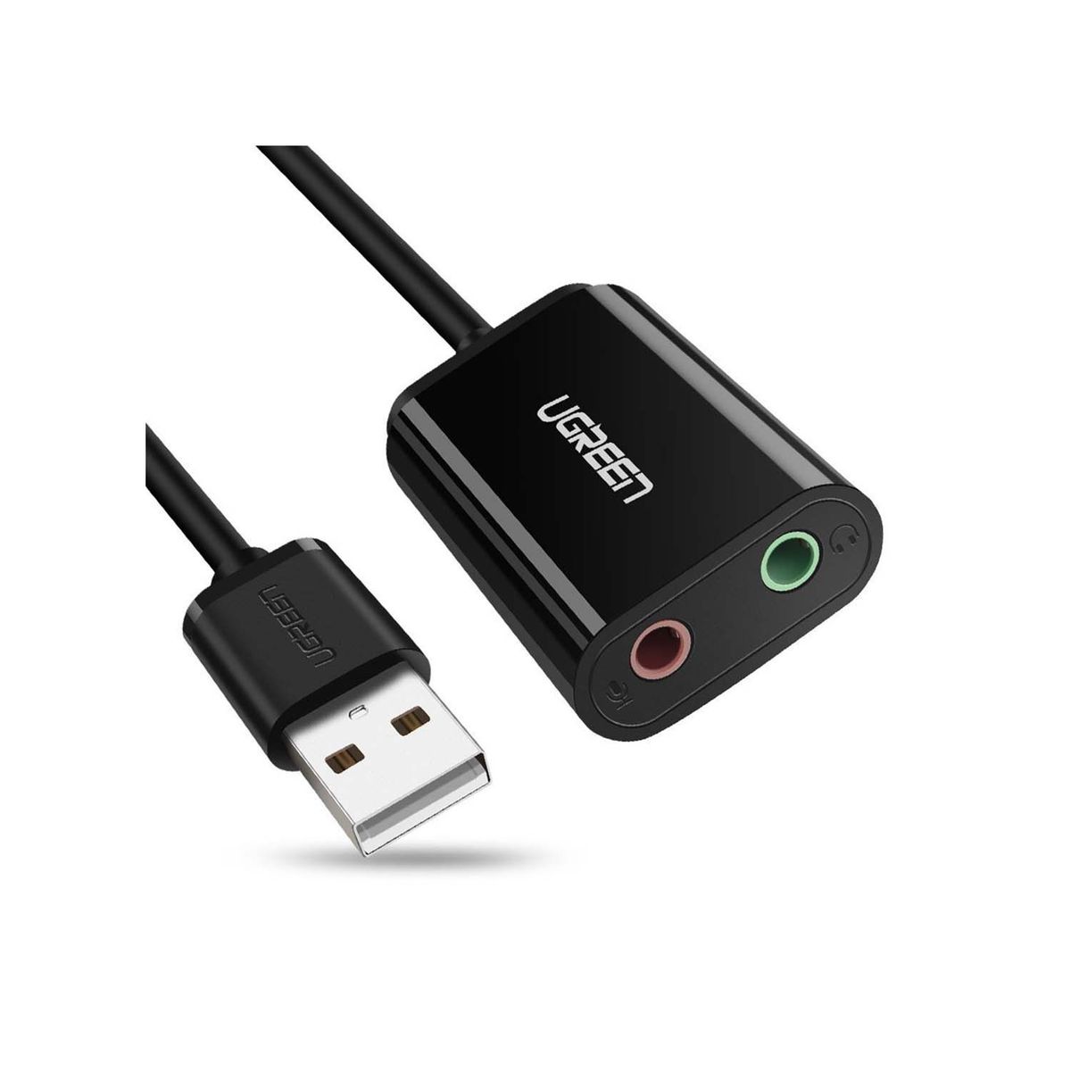 UGREEN - Adaptador Ugeen Usb 2.0 Stereo Sound Adapter 30724 Black