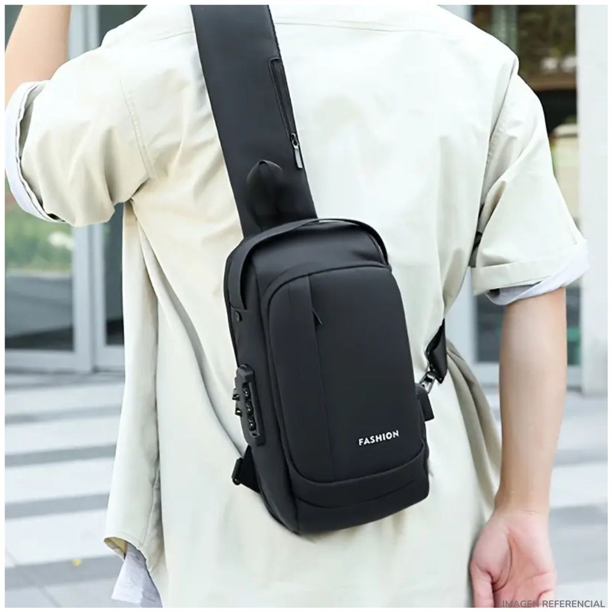 GENERICO - Mochila Morral Riñonera Juvenil Elegante Antirrobo