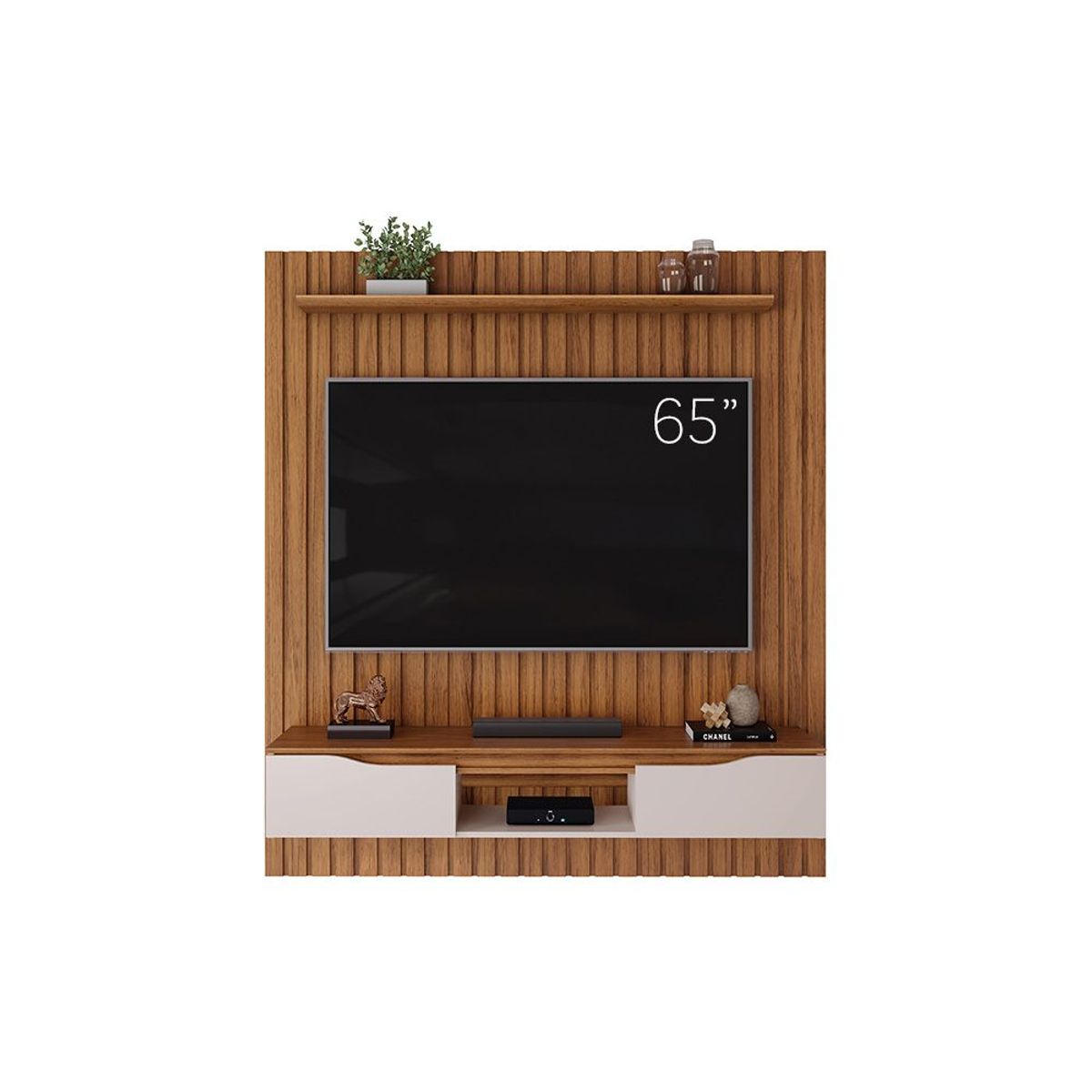 PAZART MUEBLES - CENTRO DE ENTRETENIMIENTO PANEL PHAI FREIJO 65