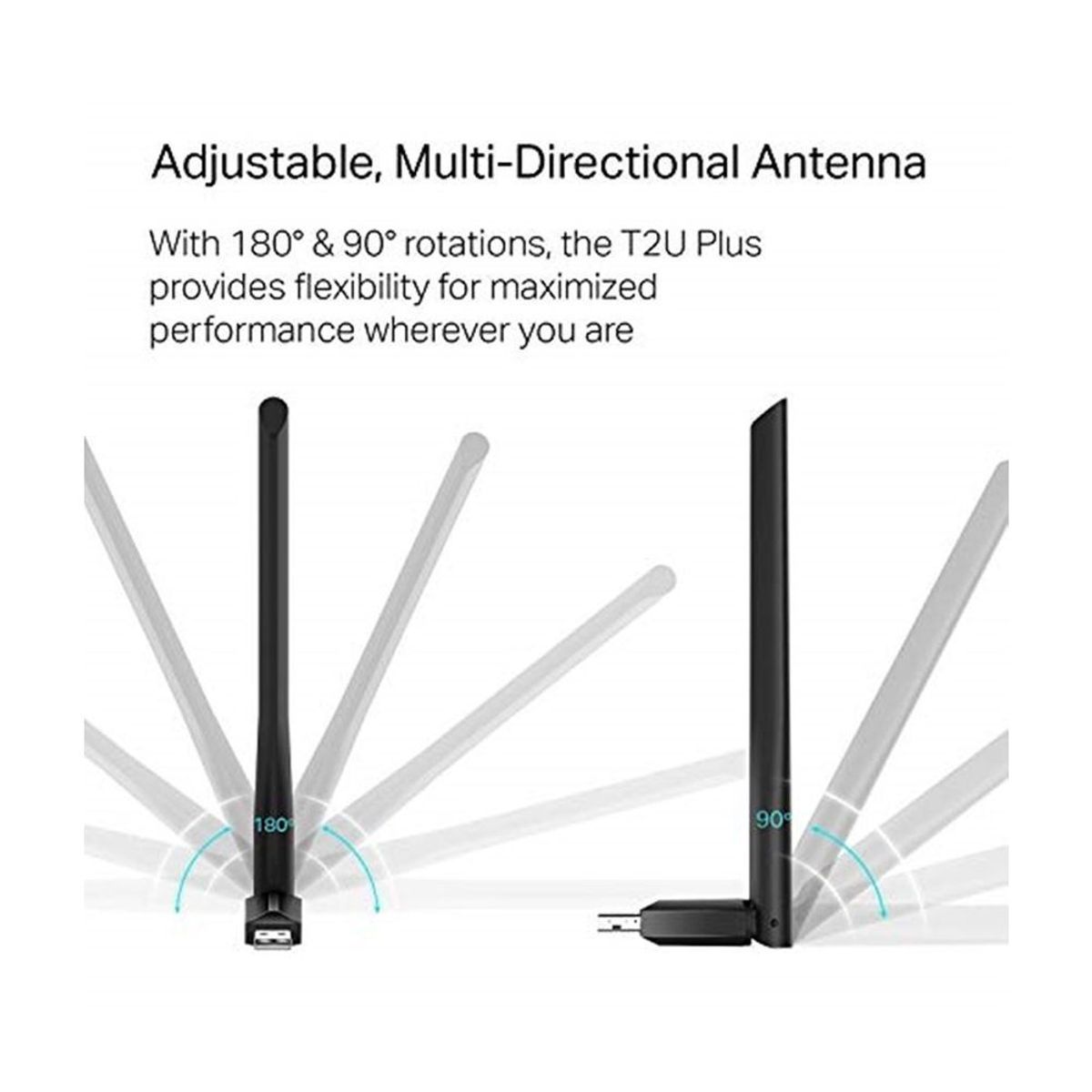 TP LINK - Adaptador wifi usb doble banda tp link archer t2u plus ac600