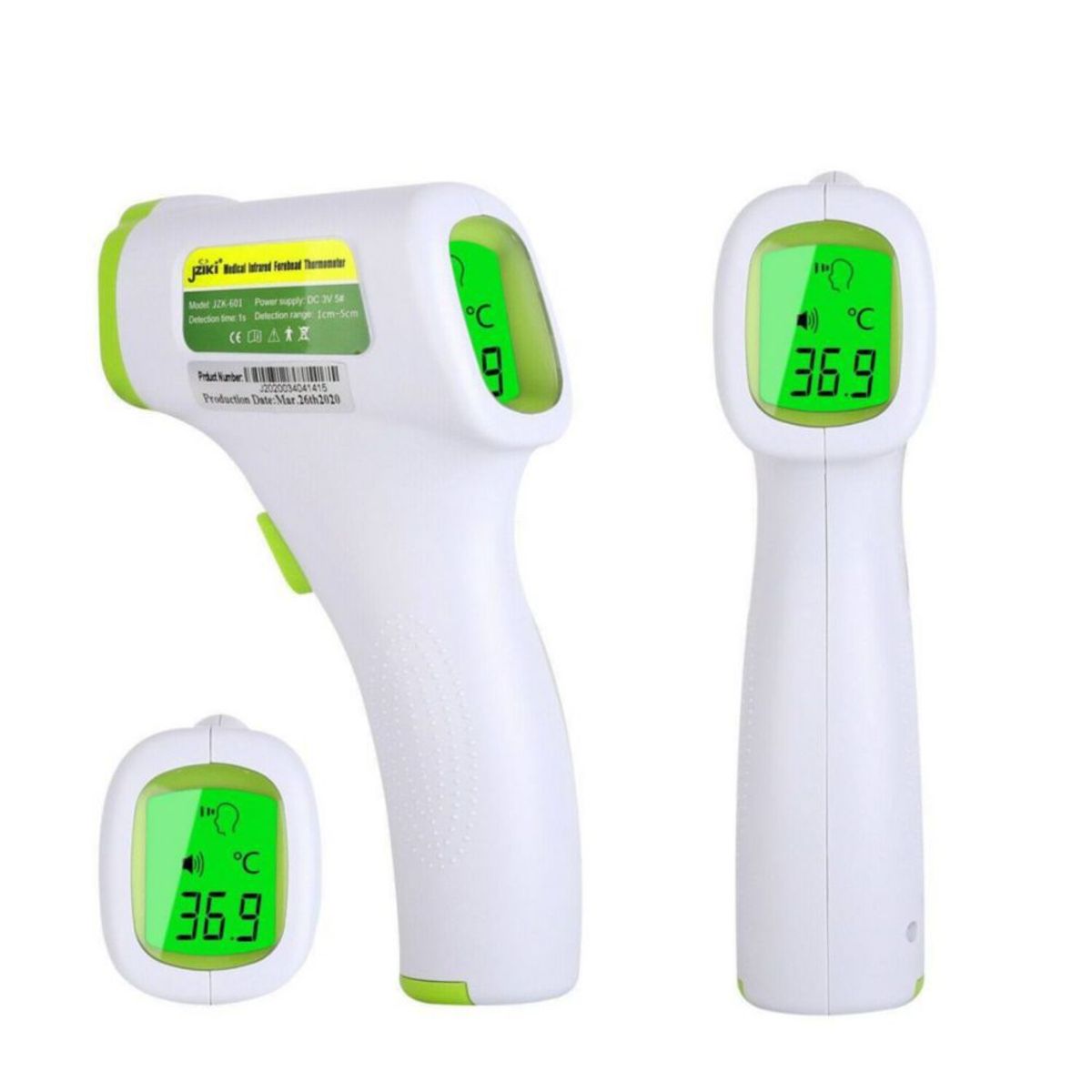 GENERICO - Termómetro de frente sin contacto Jziki JZK-601