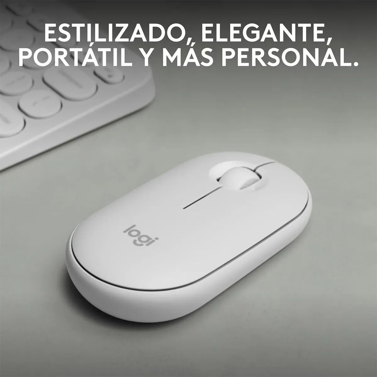 LOGITECH - Logitech - Mouse Pebble 2 M350S Bluetooth - Blanco