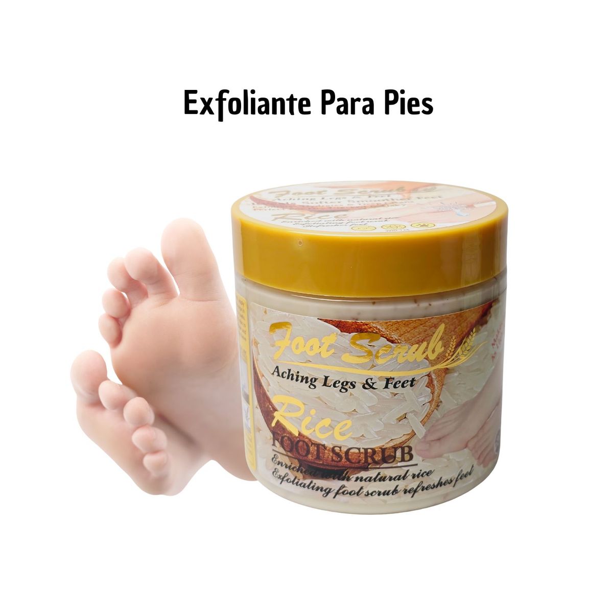 OEM - Exfoliante de Pies a base de Arroz cont 500ml