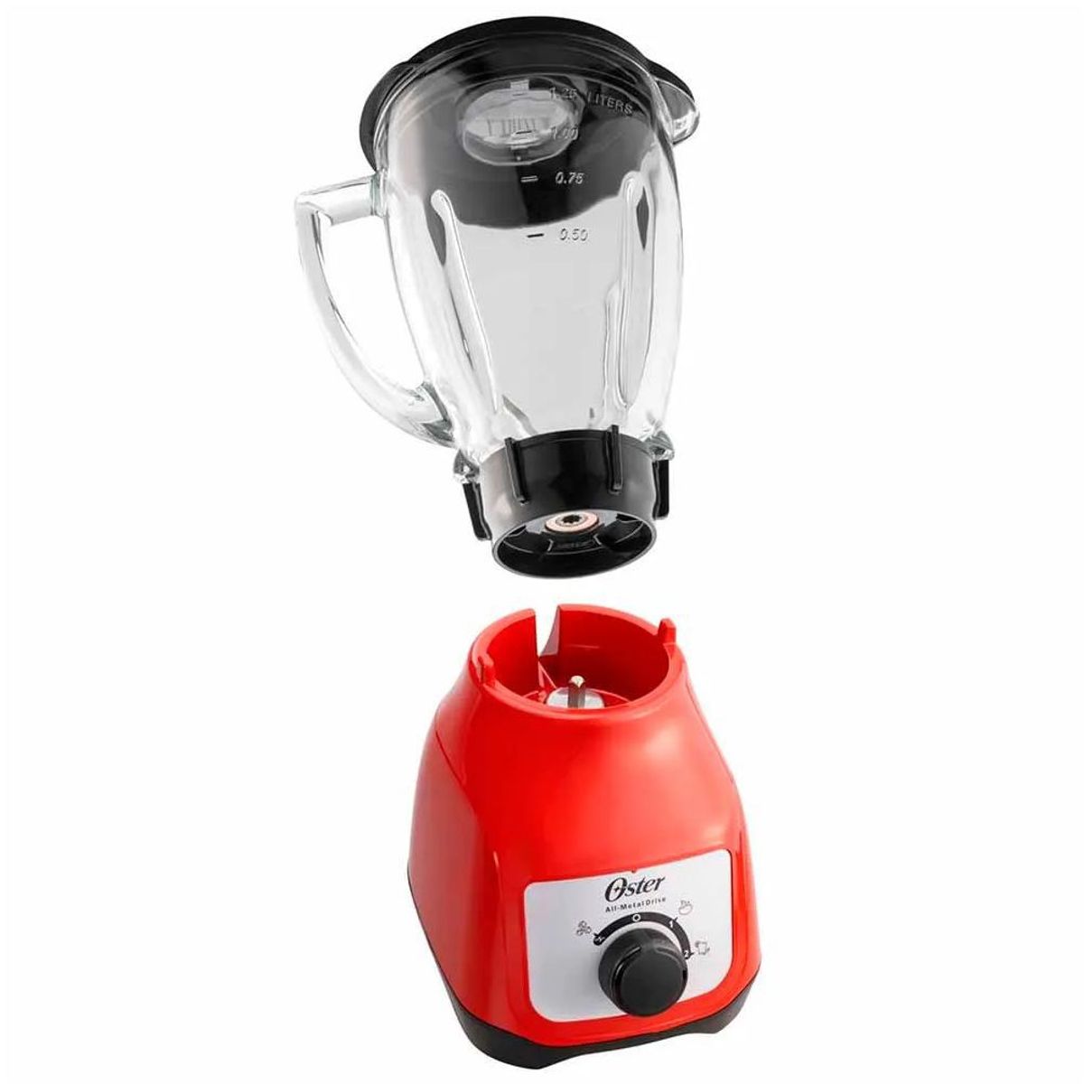 OSTER - Oster Licuadora Blstkag Rrd 2 Velocidades Con Pulso 550w - Rojo