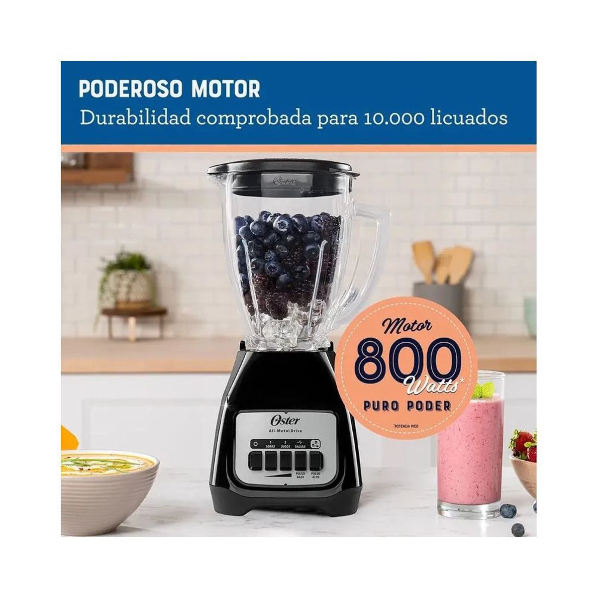 OSTER - Licuadora Oster Blstkag Bpb 2 Velocidades+ Pulso 15lts