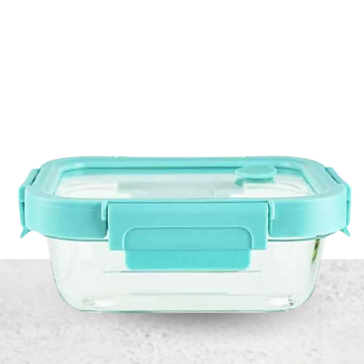 BASA - Taper crystal glass rectangular con válvula 1 L Verde