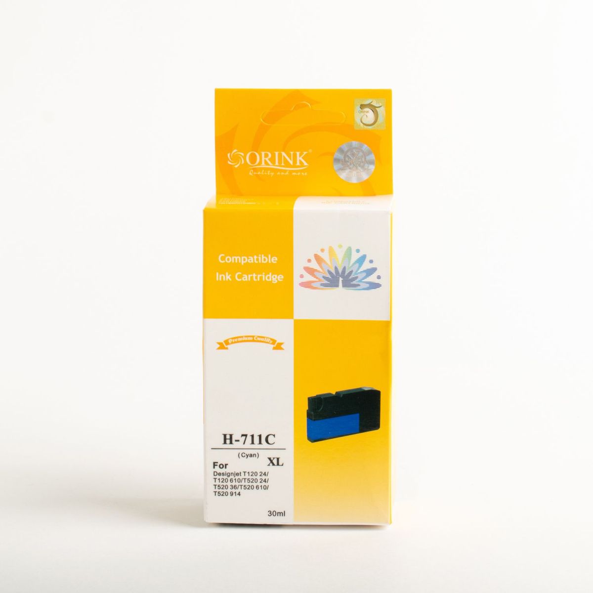 GENERICO - PACK CARTUCHOS DE TINTA COMPATIBLE ORINK CH 711 XL COLORES Y NEGRO PAPEL FOTO 4R