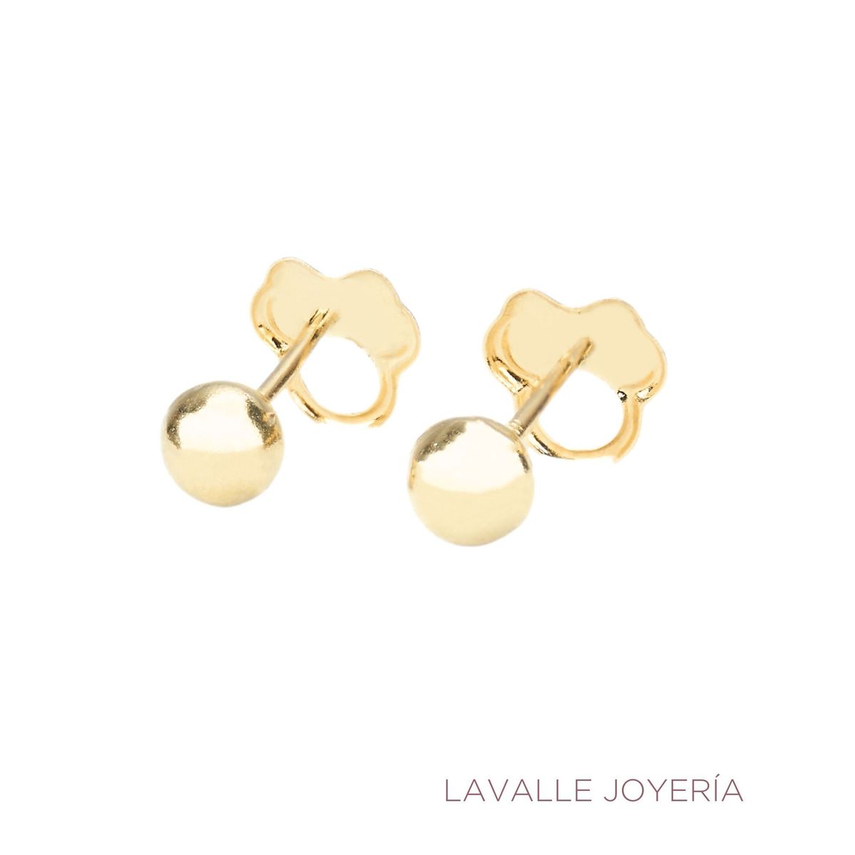 OEM - Aretes Oro 18k Minnie Mouse  Abridores reversibles para bebe