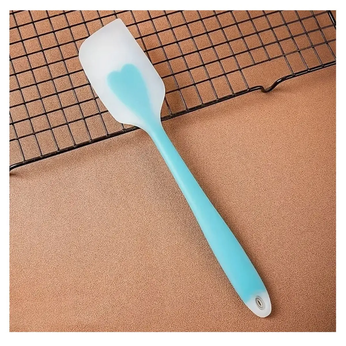 GENERICO - Espátula Antiadherente de Silicona para Repostería Azul