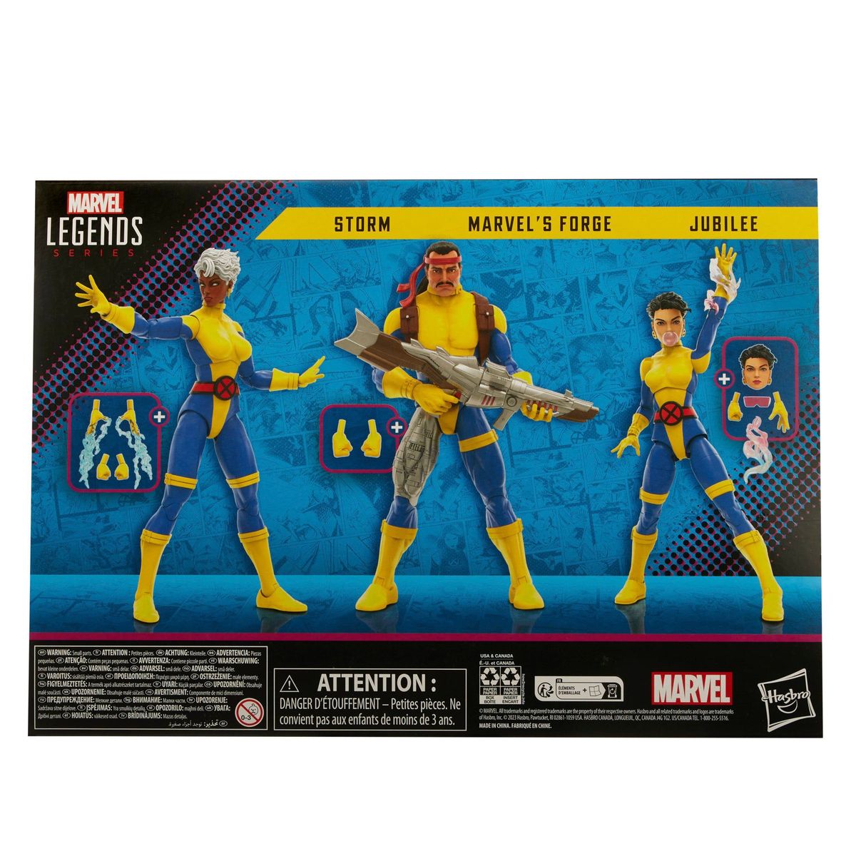 MARVEL - X-Men 60th Anniversary Marvel Legends Forge Storm & Jubilee