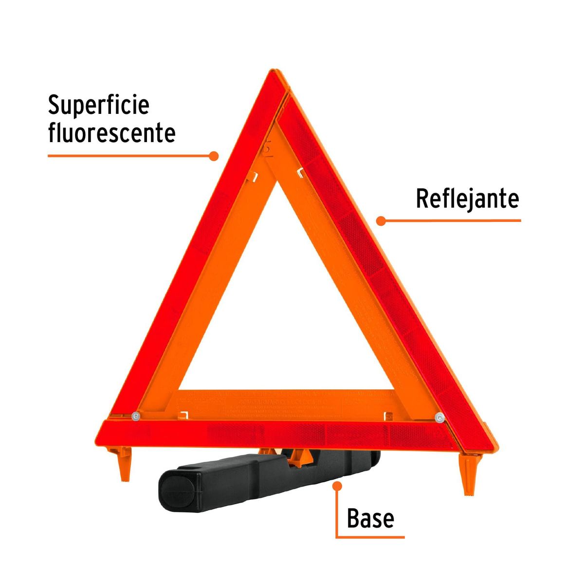 TRUPER - Triangulo de Seguridad Vial 44cm 10942 Truper