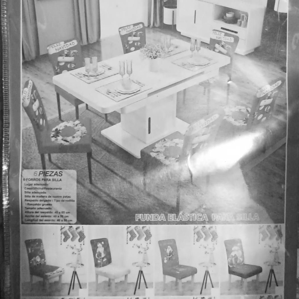 GENERICO - Funda Elastica para Silla-6 Piezas