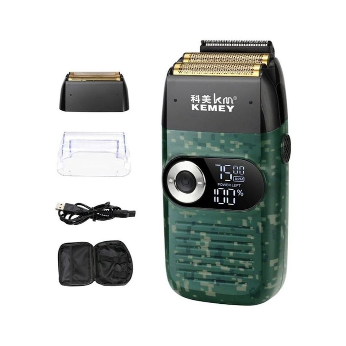 KEMEI - Afeitadora eléctrica kemei km-2027
