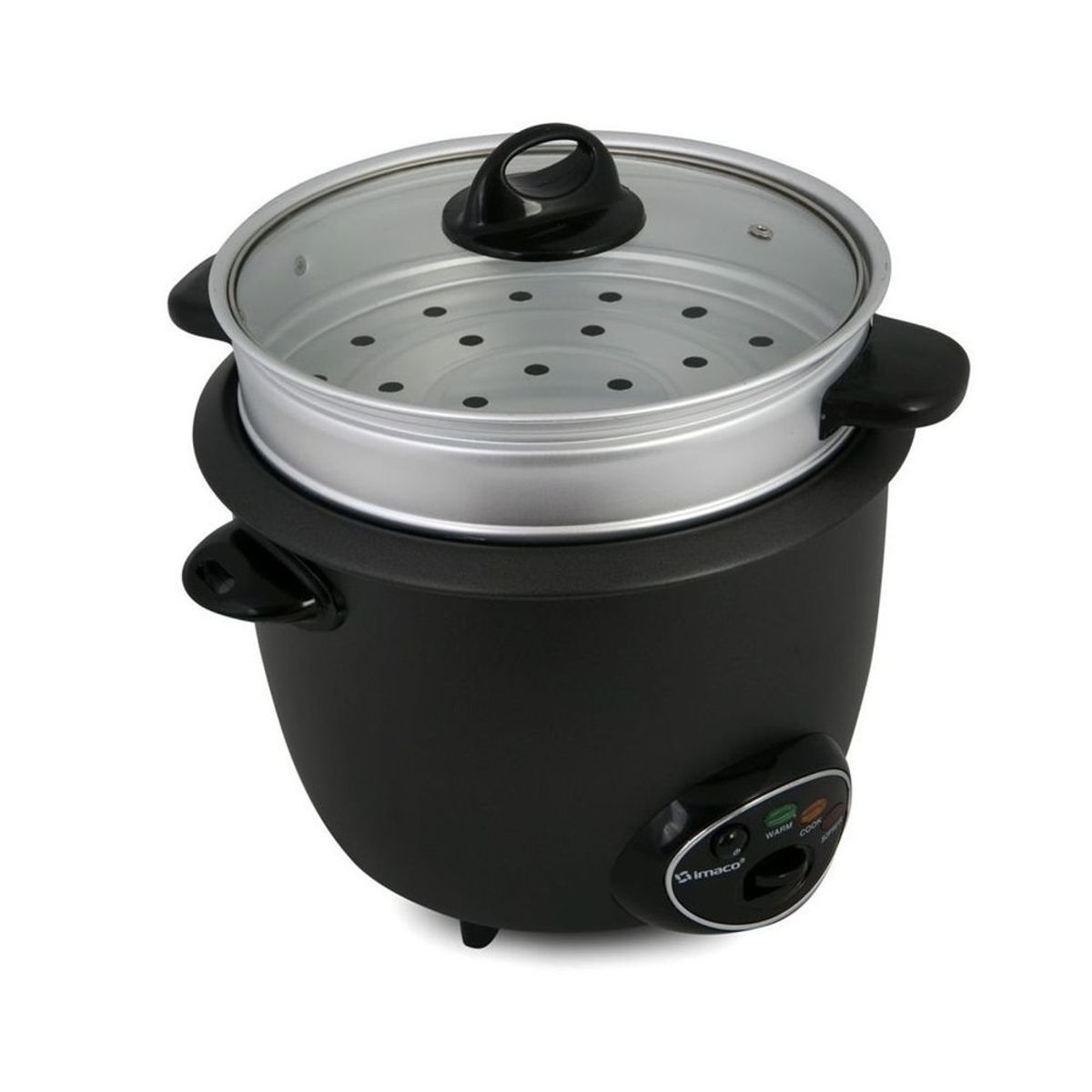 IMACO - Olla arrocera imaco rc18fry vaporera y sofrito 18 litros - negro