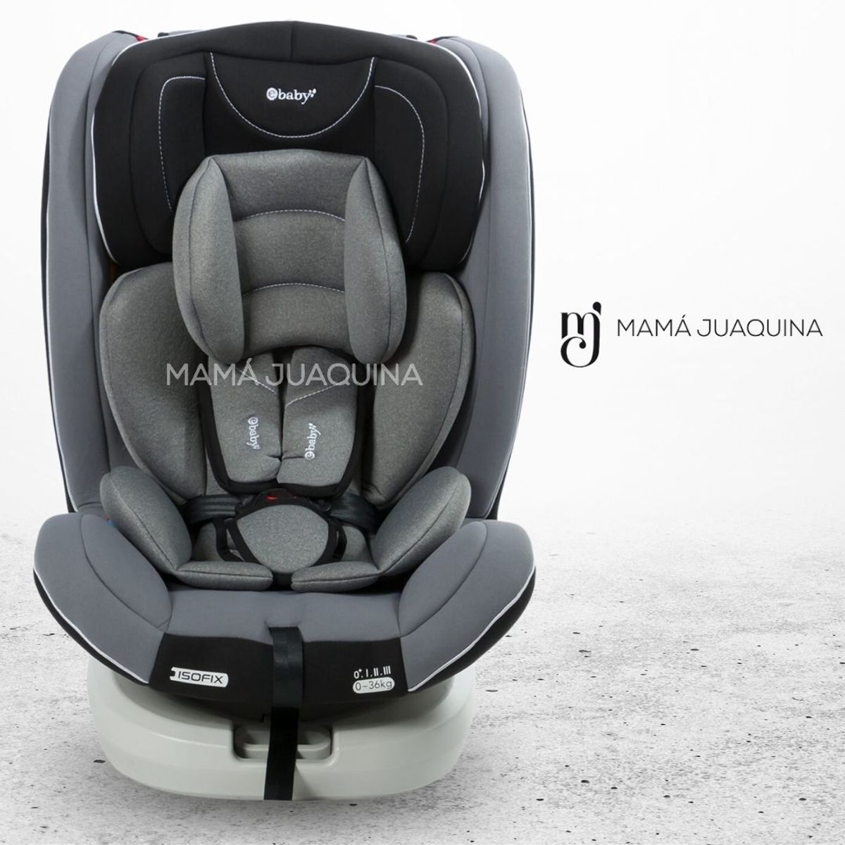 EBABY - Silla de Auto 360° «DONAN» Gray
