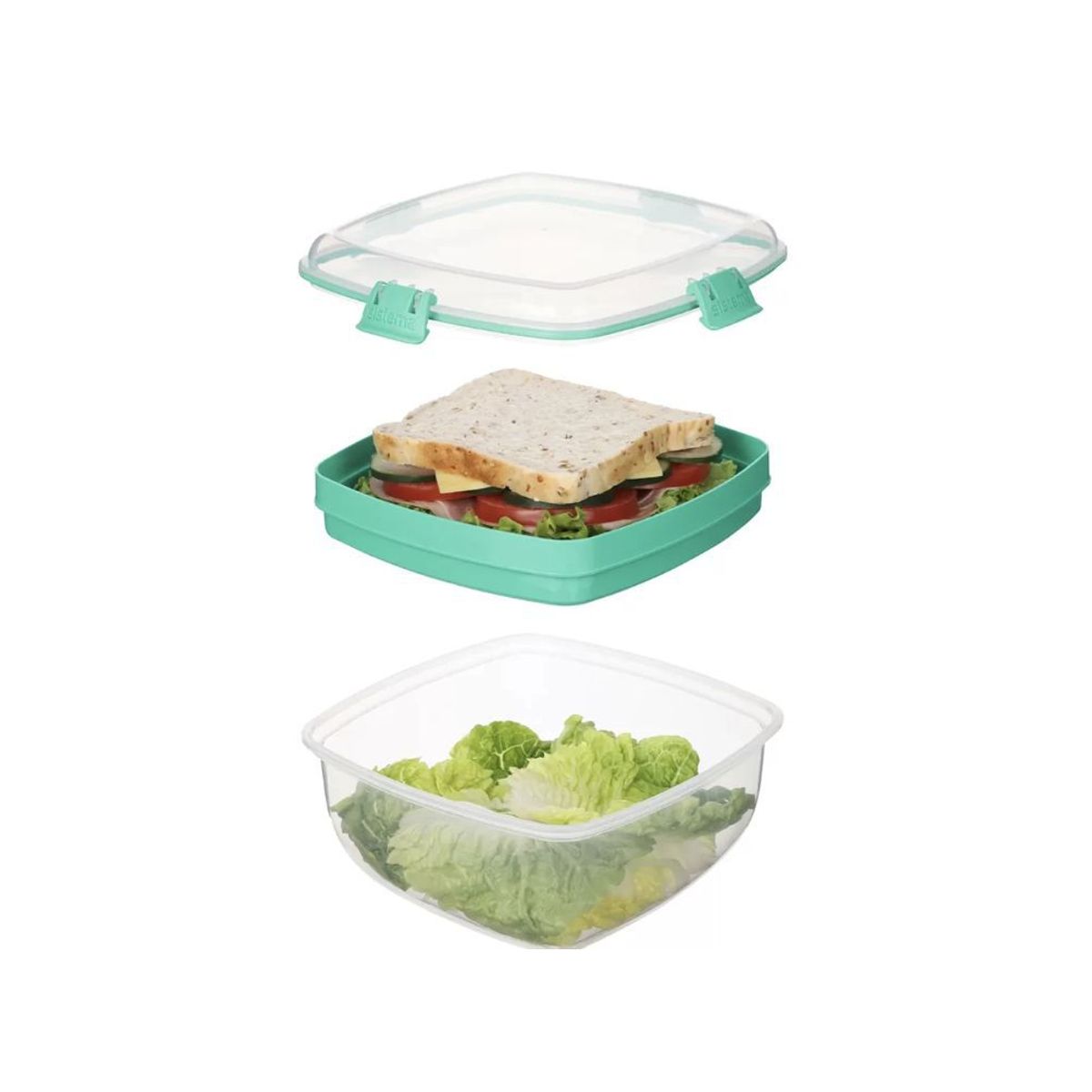 SISTEMA - Sistema - taper Hermético 163L Ensalada  Sandwich To Go