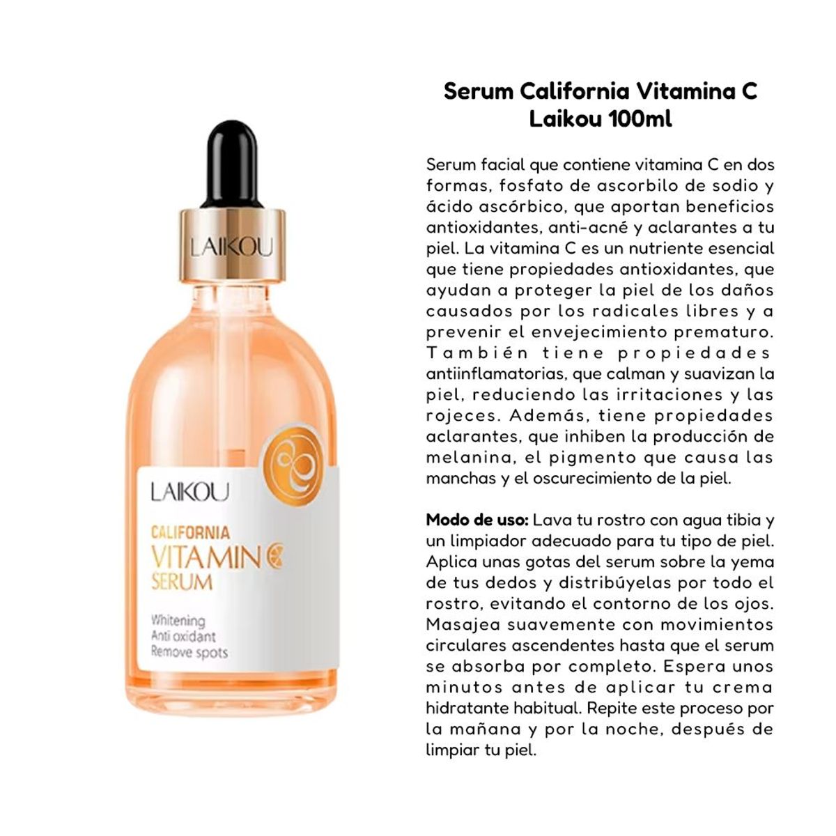 GENERICO - Serum California + Parches Para Contorno De Ojos De Vitamina C
