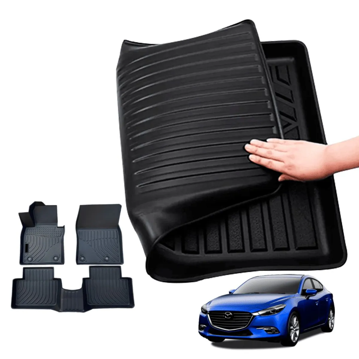 GENERICO - PROTECTOR CUBRE PISO 5D TPE MAZDA 3 AÑO 2019-2023