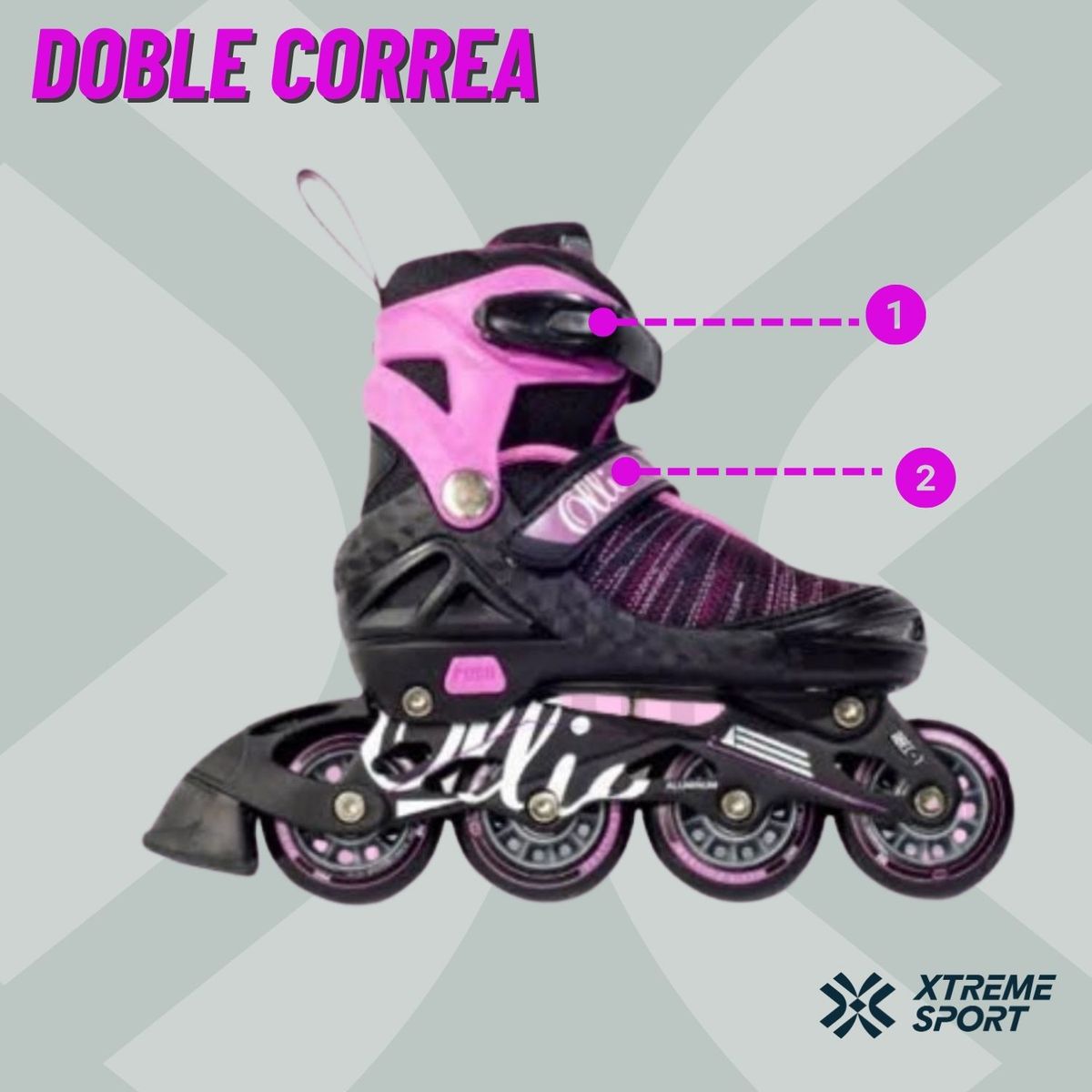 OLLIE - Patin Lineal Roller Fitness 38 al 41 Graduable