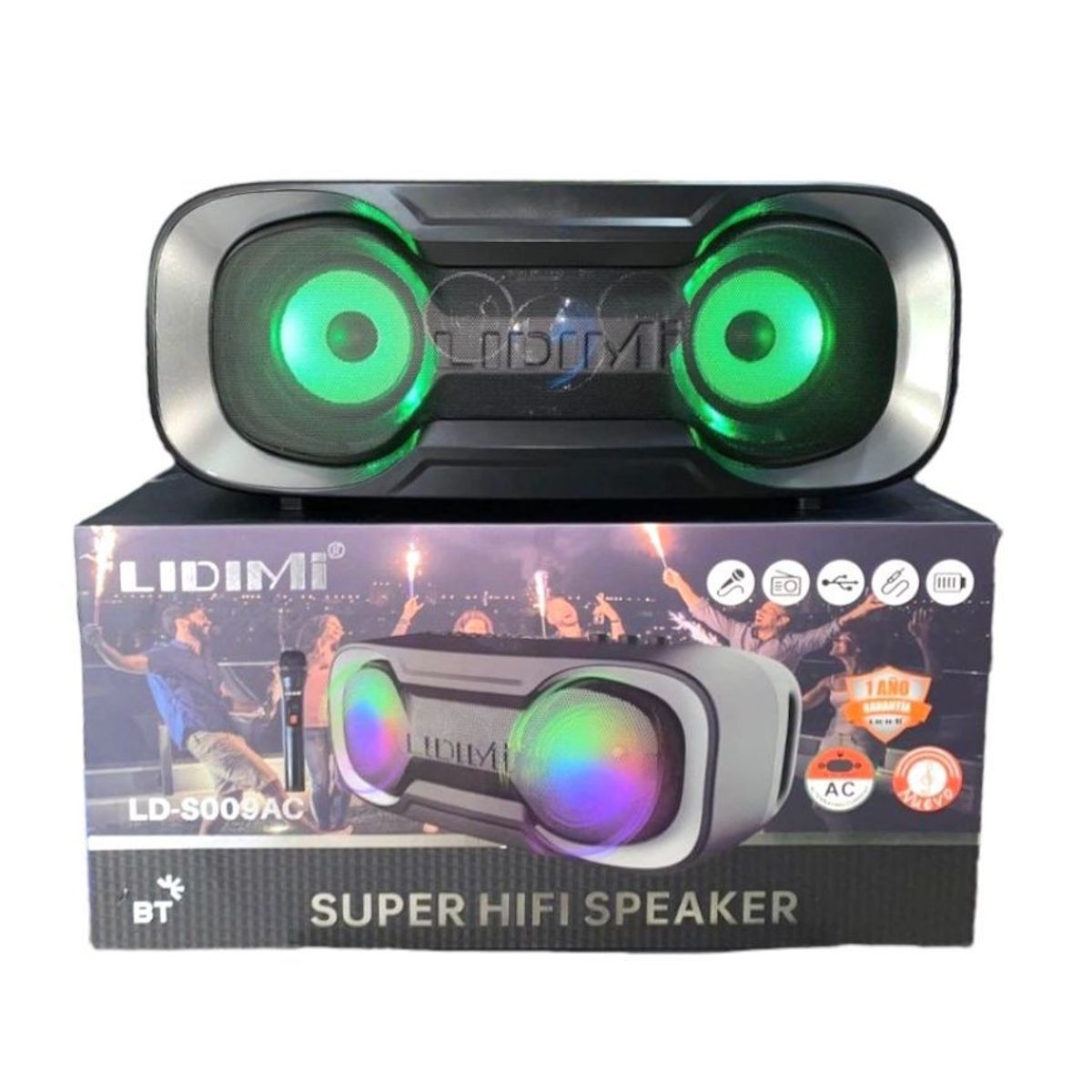 LIDIMI - Parlante LIDIMI LD-S009AC 100W Bluetooth  Radio FM Extra Bass