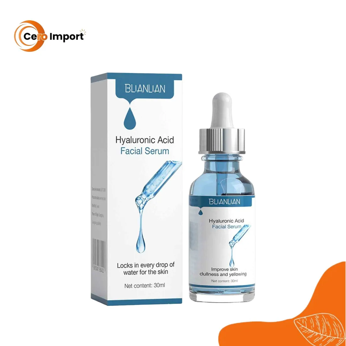 GENERICO - Pack 3 Serum Acido Hialuronico, Arroz y De Leche Blianlian 30ml