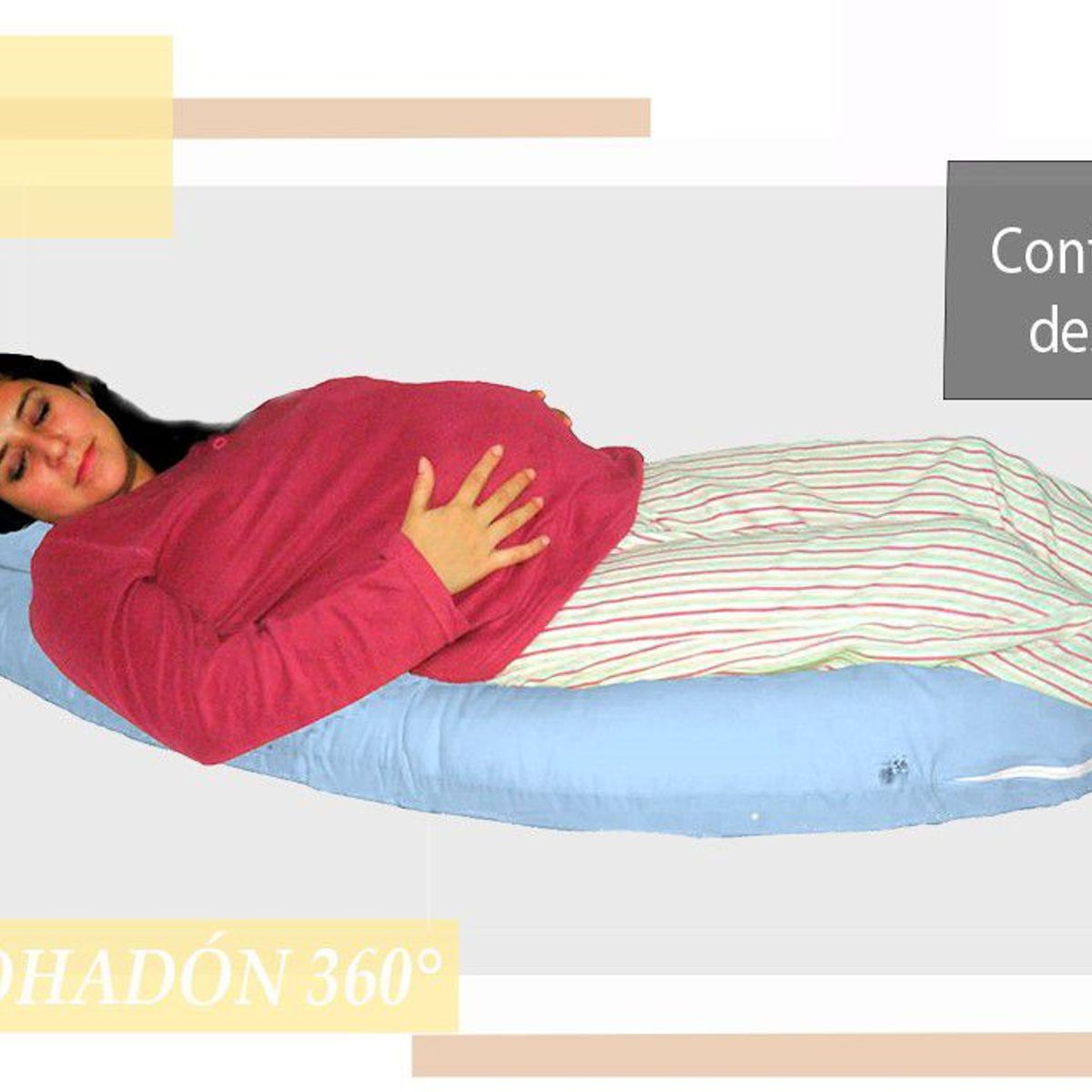 GENERICO - Almohada Embarazada Alivia dolor Lumbar 360°