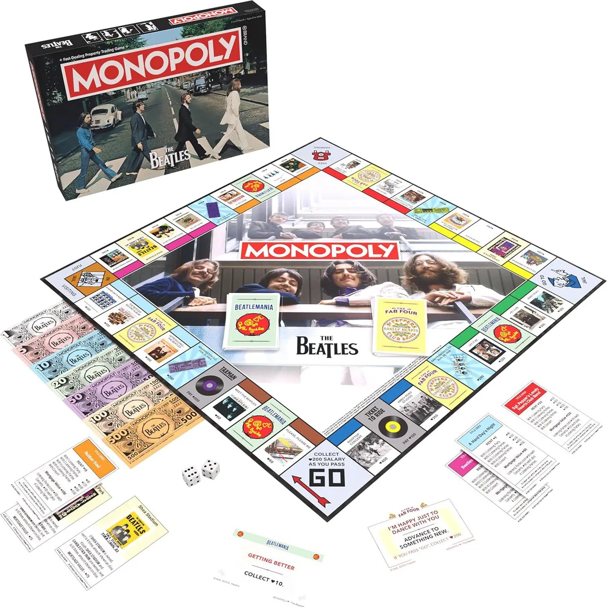 HASBRO GAMES - Juego de mesa Monopoly The Beatles en Inglés