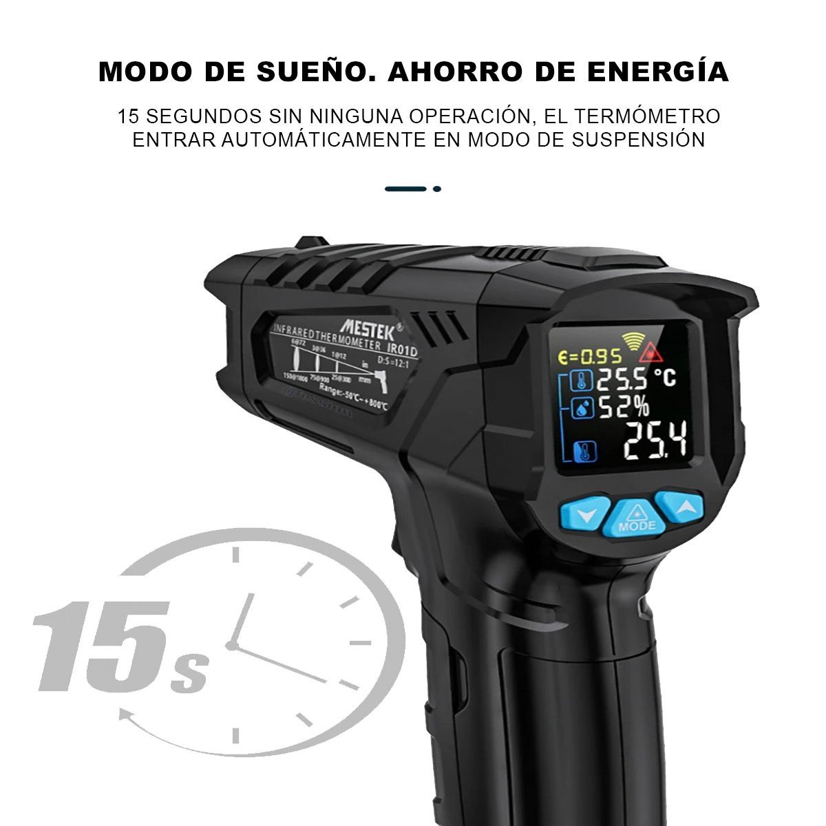 GENERICO - pirometro digital infrarojo termometro industrial de -50 a 550 grados