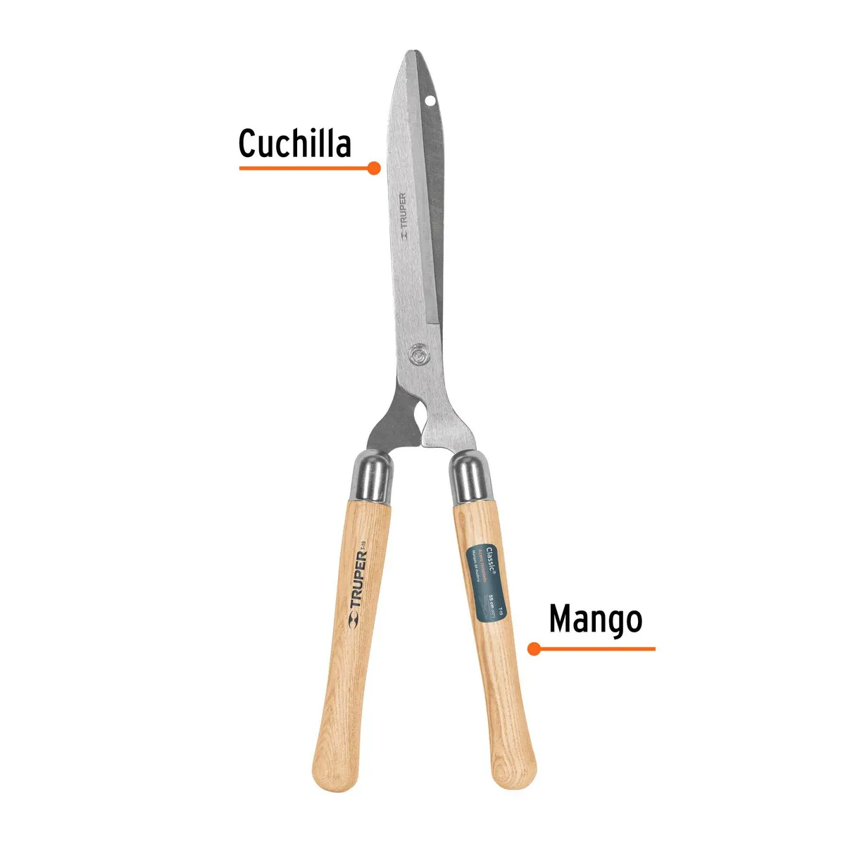 TRUPER - Tijera para poda 55 cm Classic mangos de madera