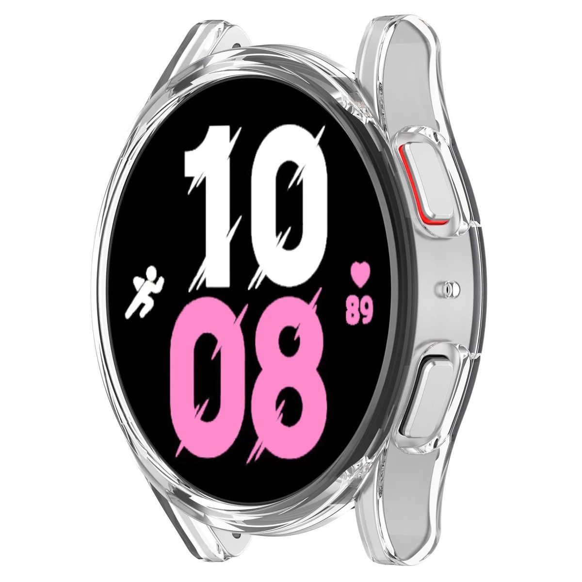 GENERICO - Case Bumper para SAMSUNG GALAXY WATCH 4 DE 40MM - Transparente