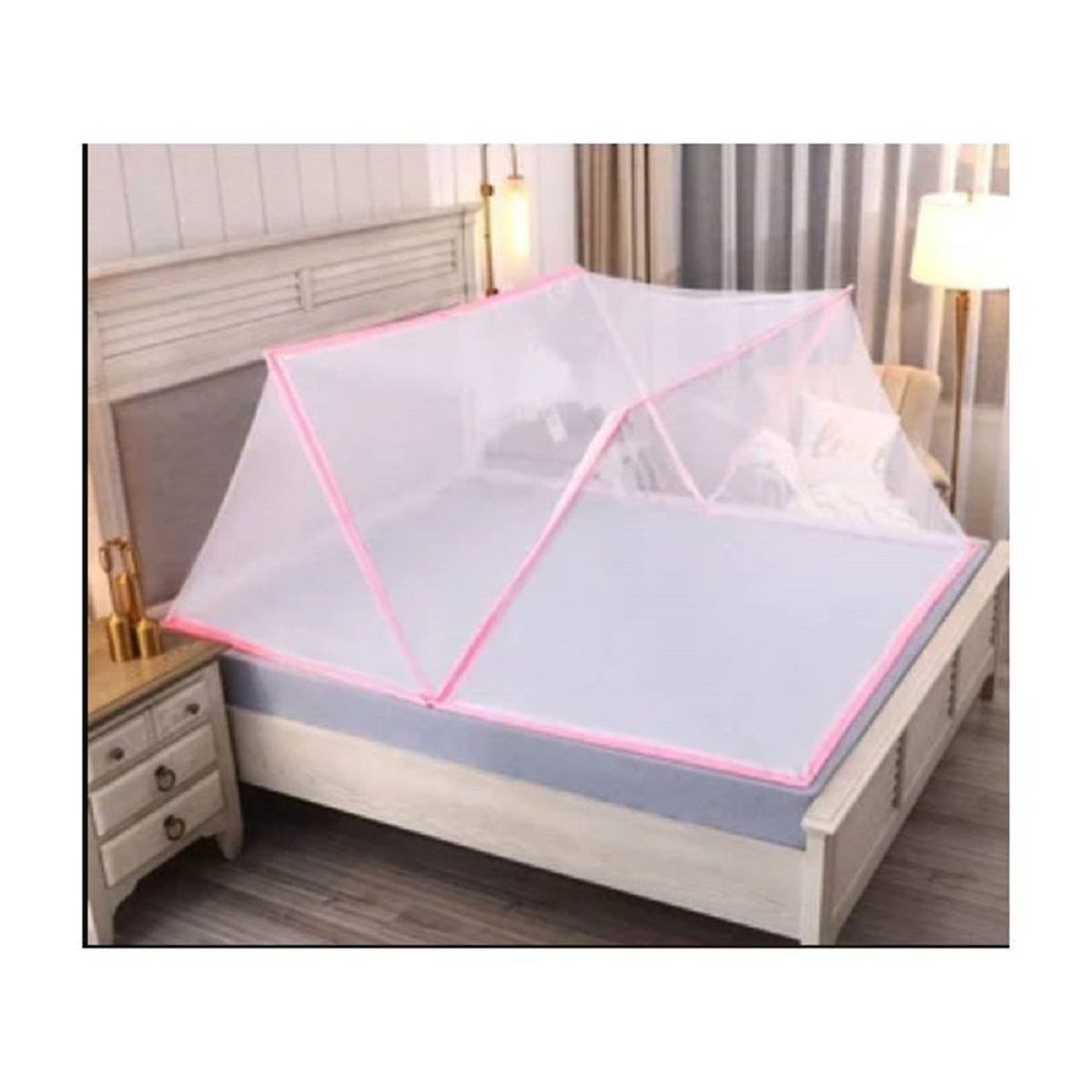 GENERICO - Mosquitero Plegable Para Cama De 2 Plazas