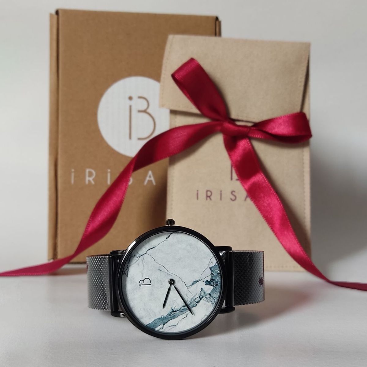 IRISABA - RELOJ IRISABA MARMOL ELEGANCE NEGRO_.