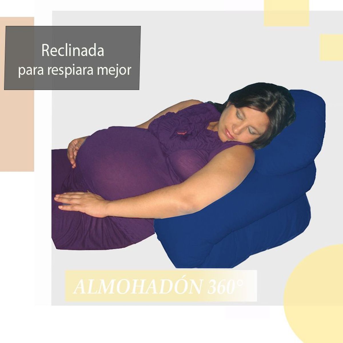 GENERICO - Almohada  Embarazada  Alivia dolor Lumbar  Acero 360°