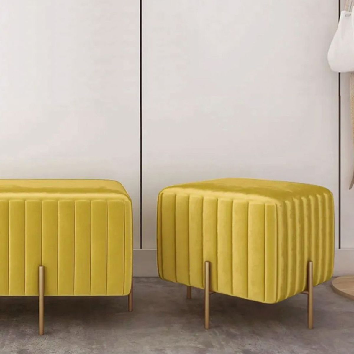 GENERICO - Puff Mila Dorado Decoban Hogar