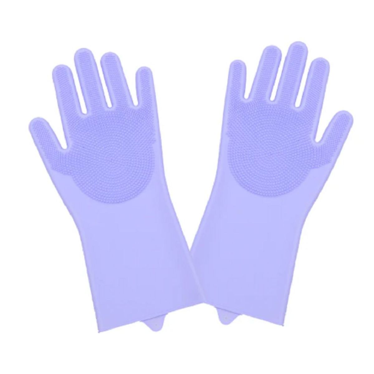 GENERICO - Guante de Limpieza Tipo Cepillo de Silicona Multiuso Morado