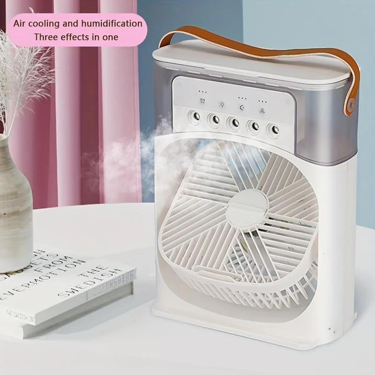 GENERICO - ventilador Enfriador Aire 3 en 1 Portatil Humidificador blanco